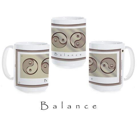 Yin Yang Coffee Mug-Metal-Balance-Ceramic Coffee Mug