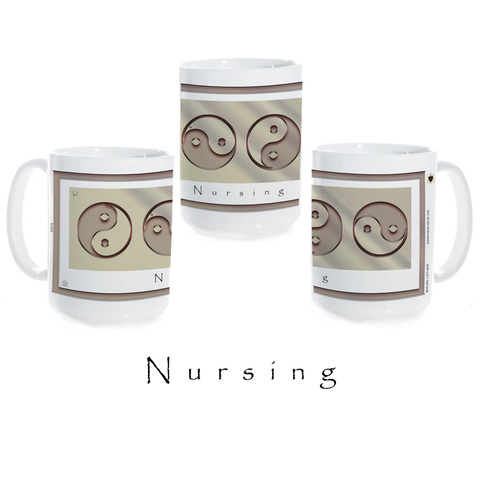 Yin Yang Coffee Mug-Metal-Nursing-Ceramic Coffee Mug