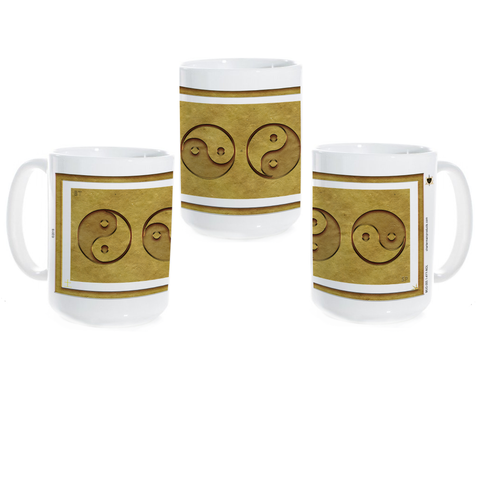Yin Yang Coffee Mug-Earth-NO LETTERING-Ceramic Coffee Mug