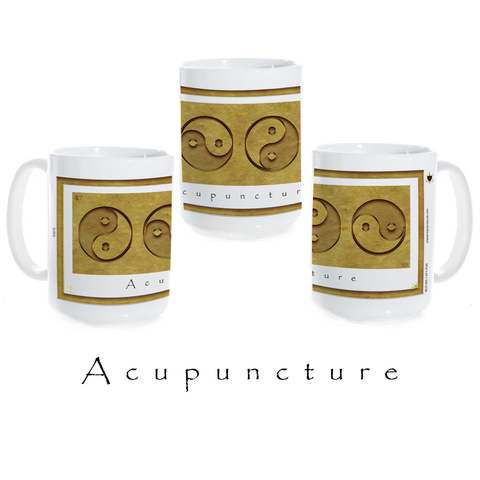 Yin Yang Coffee Mug-Earth-Acupuncture-Ceramic Coffee Mug