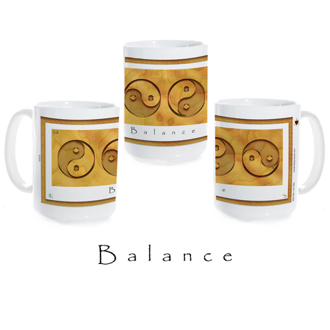 Yin Yang coffee mug-wood-balance-ceramic coffee mug