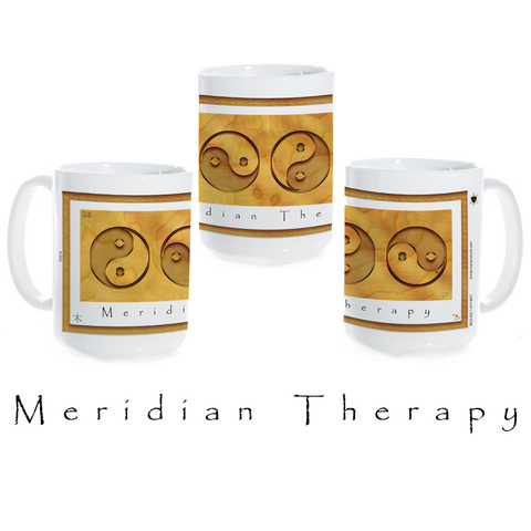 Yin Yang Coffee Mug-Wood-Meridian Therapy-Ceramic Coffee Mug
