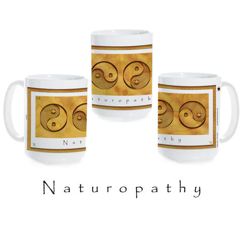 Yin Yang Coffee Mug-Wood-Naturopathy-Ceramic Coffee Mug