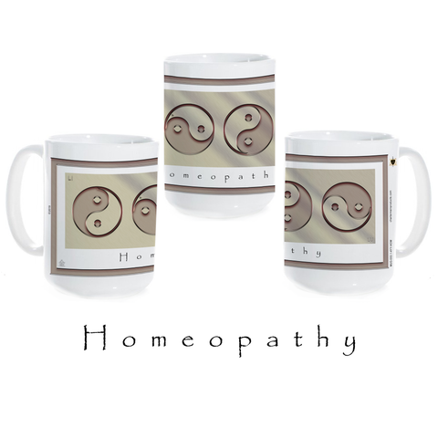 Yin Yang Coffee Mug-Metal-Homeopathy-Ceramic Coffee Mug