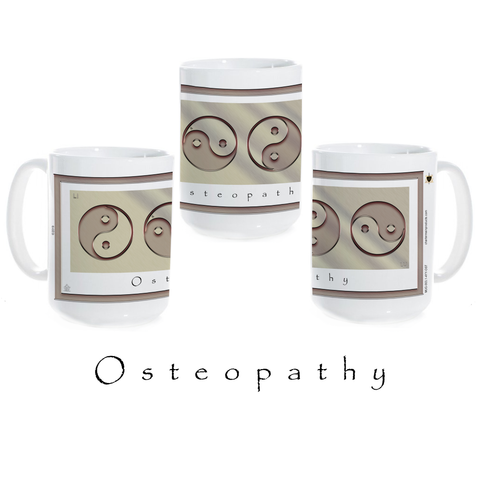 Yin Yang Coffee Mug-Osteopathy-Metal-Ceramic Coffee Mug