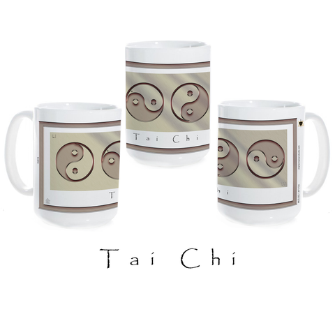 Yin Yang Coffee Mug-Tai Chi-Metal-Ceramic Coffee Mug
