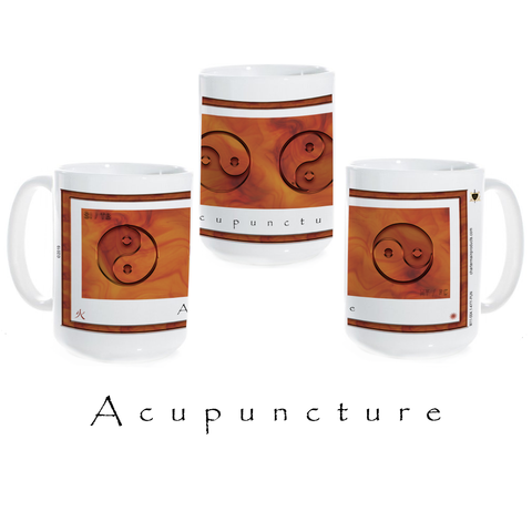 Yin Yang Coffee Mug-Acupuncture-Fire-Ceramic Coffee Mug