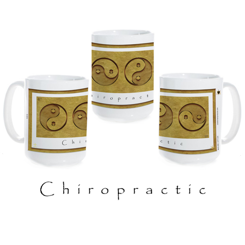 Yin Yang Coffee Mug-Earth-Chiropractic-Ceramic Coffee Mug