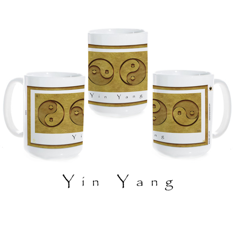 Yin Yang Coffee Mug-Earth-Yin Yang-Ceramic Coffee Mug