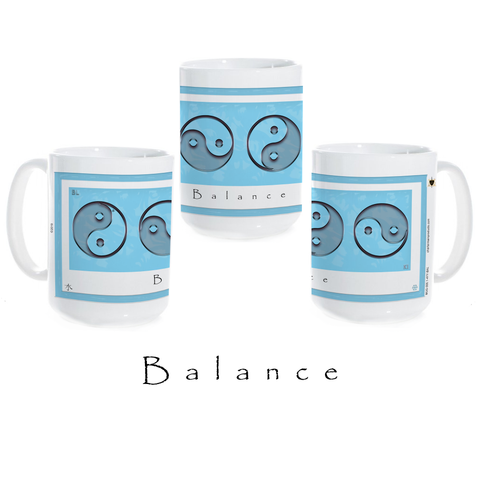 Yin Yang Coffee Mug-Water-Balance-Ceramic Coffee Mug