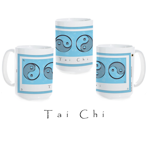 Yin Yang Coffee Mug-Water-Tai Chi-Ceramic Coffee Mug