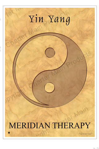 Yin Yang Symbol-Poster-Meridian Therapy-the symbol relates to every day life and health