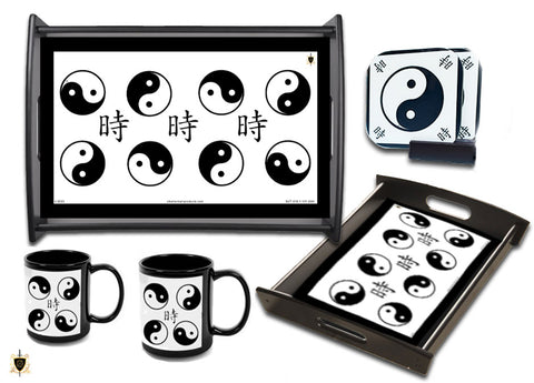 Black & White (Yin/Yang) Four Piece Set